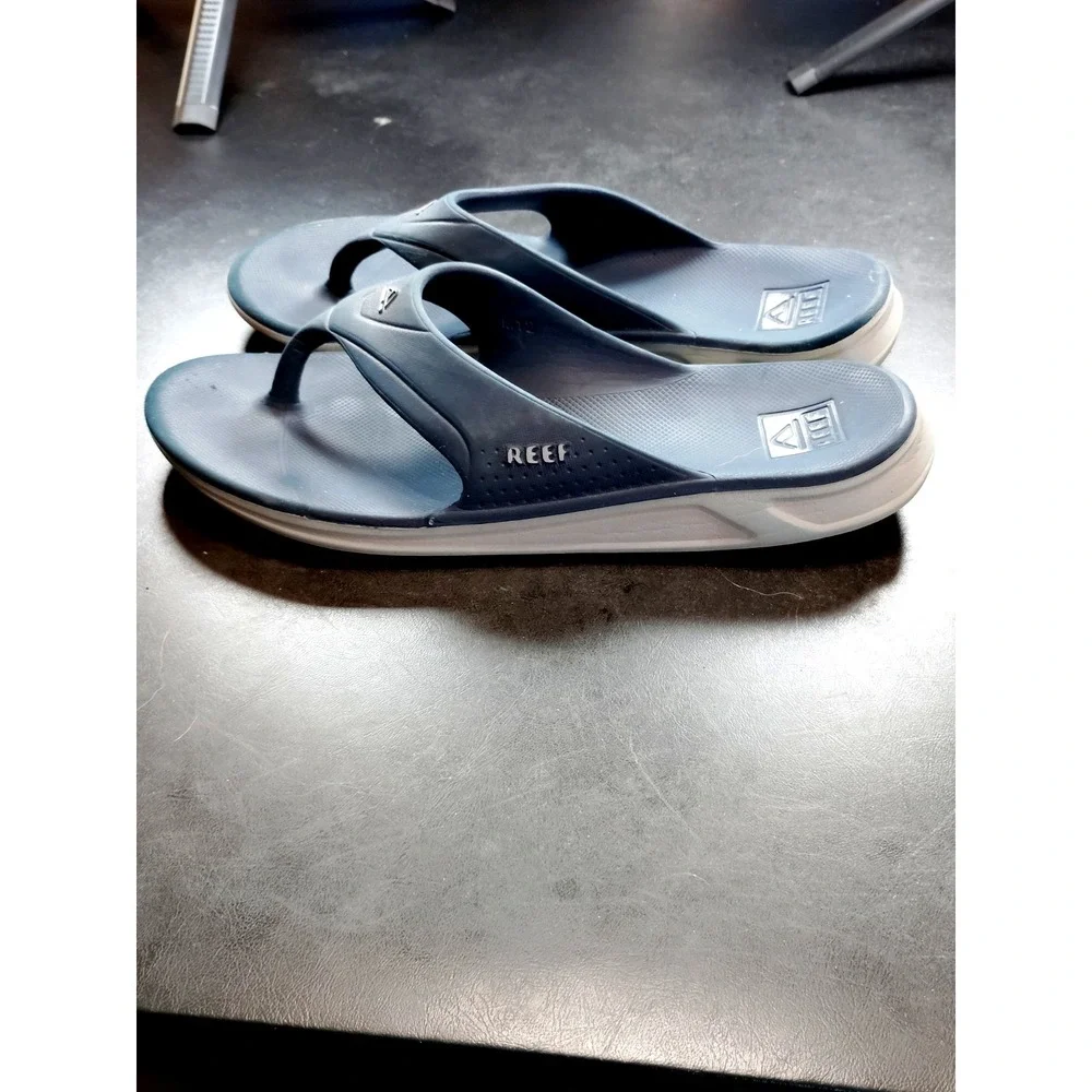 Reef Cushion Phantom Flip Flops Sandals Men 12 Navy Blue Comfort Arch Support